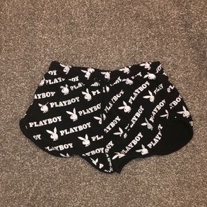 Playboy X missguided drawstring shorts